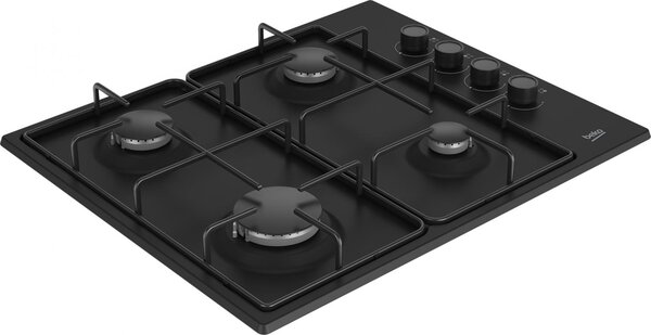 Beko Piano Cottura da Incasso 4 Fuochi a Gas Larghezza 61 cm colore Nero - HIGG64123SB