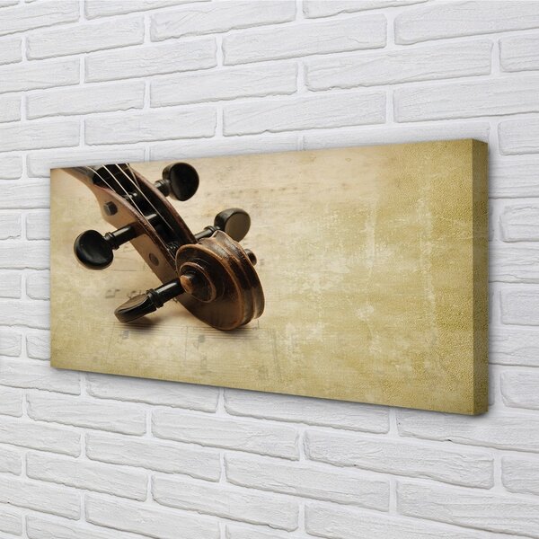 Quadro su tela Note di chitarra 100x50 cm