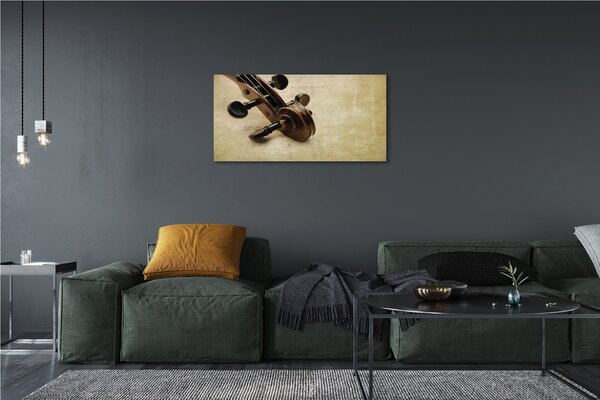 Quadro su tela Note di chitarra 100x50 cm