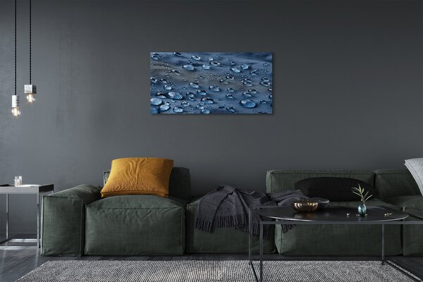 Quadro su tela Fa cadere l'acqua macro 100x50 cm
