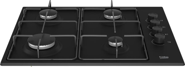 Beko Piano Cottura da Incasso 4 Fuochi a Gas Larghezza 61 cm colore Nero - HIGG64123SB
