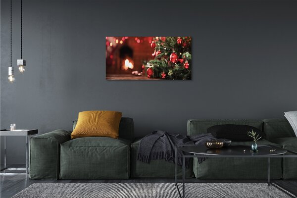 Quadro su tela Regali per le lampade delle palline dell'albero di Natale 100x50 cm