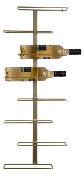 Portabottiglie da parete in metallo color oro numero di bottiglie 8 Float - PT LIVING