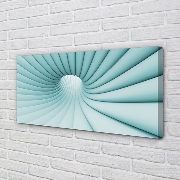 Quadro su tela Tunnel geometrico 100x50 cm