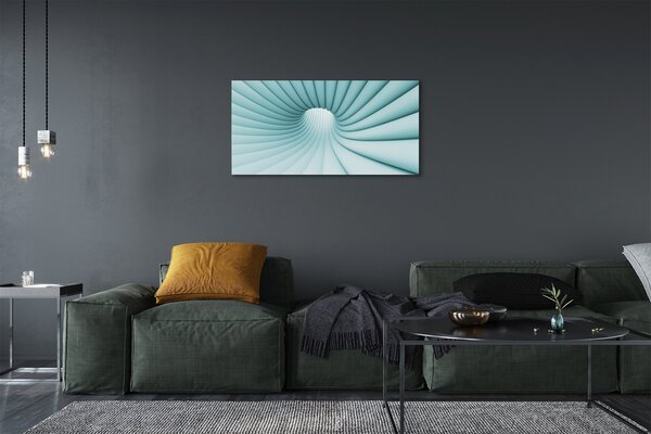 Quadro su tela Tunnel geometrico 100x50 cm