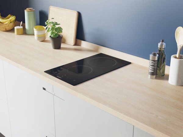 Candy Piano Cottura Elettrico 2 Fuochi 30 cm Vetroceramica colore Nero - Timeless CDH30