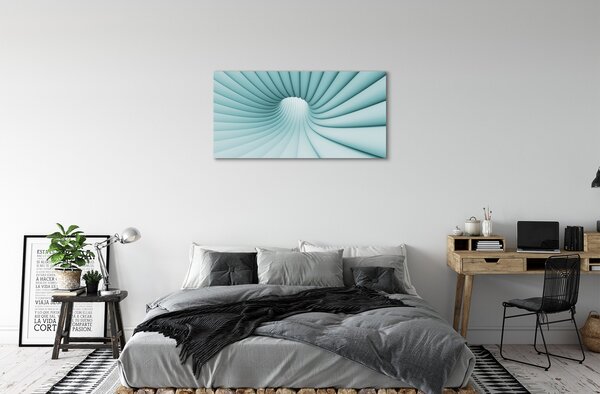 Quadro su tela Tunnel geometrico 100x50 cm