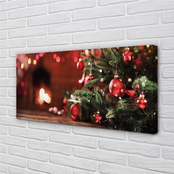 Quadro su tela Regali per le lampade delle palline dell'albero di Natale 100x50 cm