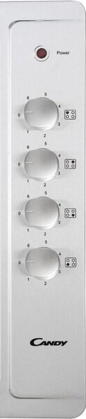 Candy Piano Cottura Elettrico 4 Piastre Larghezza 60 cm Comandi Laterali colore Inox - Cle64Kx