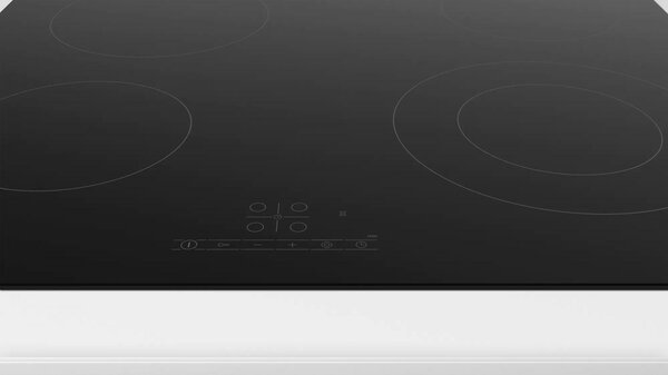 Bosch Piano Cottura in Vetroceramica 4 Fuochi da incasso Larghezza 60 cm colore Nero - PKF611BB2E