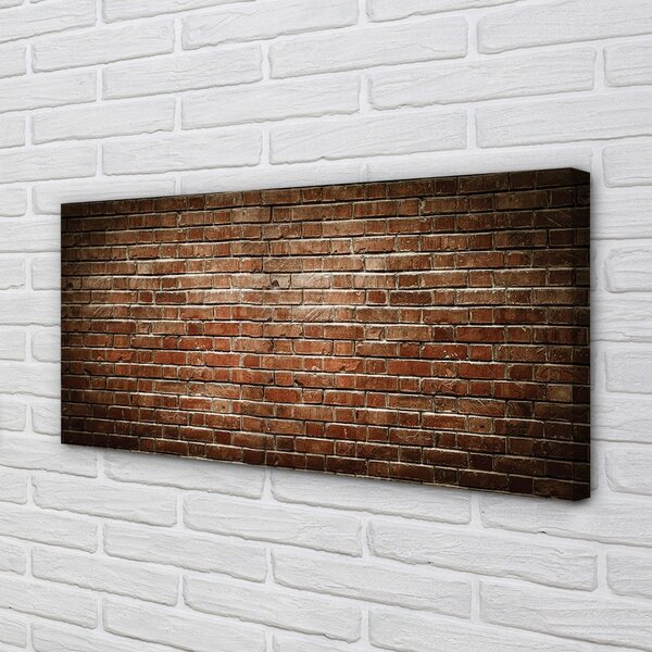 Quadro su tela Vintage muro di mattoni 100x50 cm