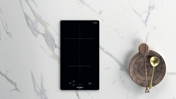 Whirlpool Piano Cottura Induzione 2 Fuochi Larghezza 28 cm in Vetroceramica colore Nero - WS Q0530 NE