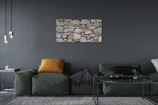 Quadro su tela Parete muro di pietra 100x50 cm