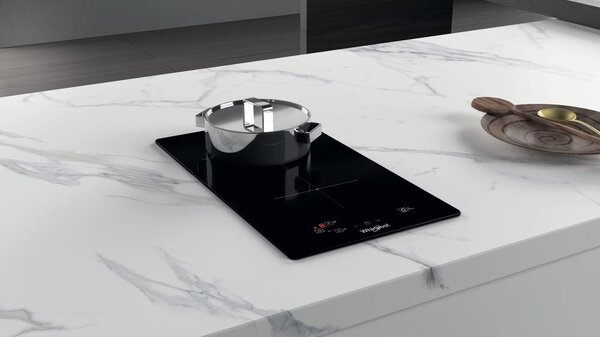 Whirlpool Piano Cottura Induzione 2 Fuochi Larghezza 28 cm in Vetroceramica colore Nero - WS Q0530 NE