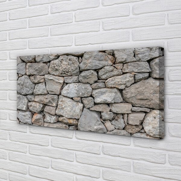 Quadro su tela Parete muro di pietra 100x50 cm