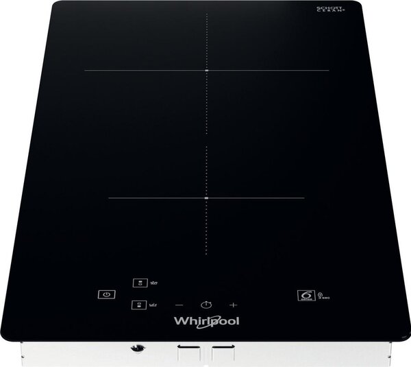 Whirlpool Piano Cottura Induzione 2 Fuochi Larghezza 28 cm in Vetroceramica colore Nero - WS Q0530 NE