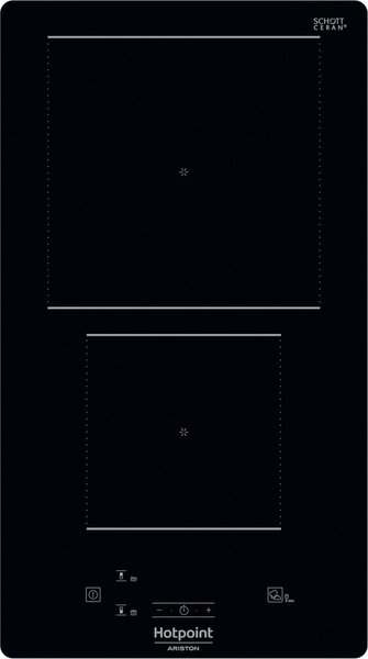 Hotpoint Ariston Piano Cottura Induzione 2 Fuochi Larghezza 30 cm in Vetroceramica colore Nero - HQ 0930S NE