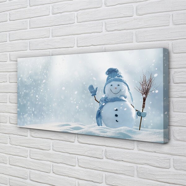 Quadro su tela Neve 100x50 cm