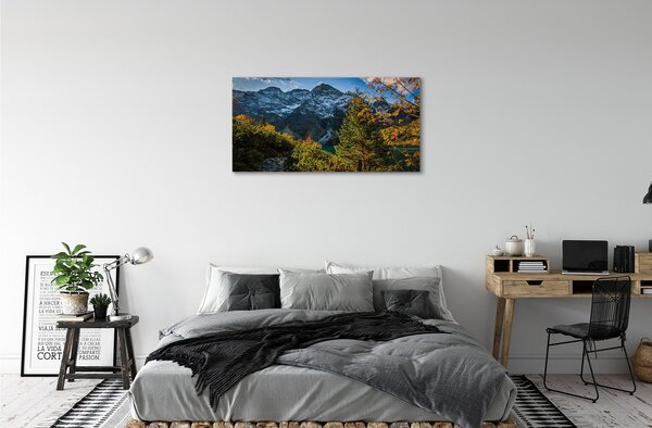 Quadro su tela Lago delle montagne 100x50 cm