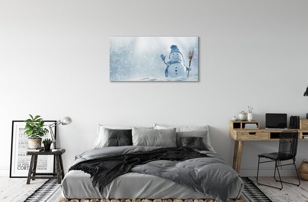 Quadro su tela Neve 100x50 cm