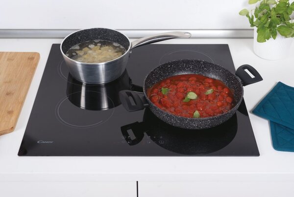 Candy Piano Cottura Induzione 4 Fuochi 59 cm Vetroceramica colore Nero - Idea KRCDJ642