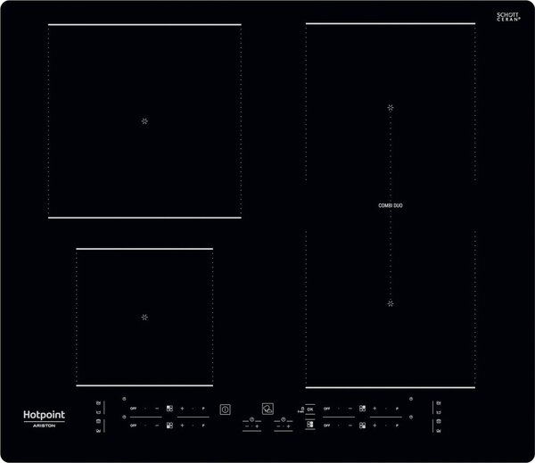 Hotpoint Ariston Piano Cottura Induzione 4 Fuochi 60 cm colore Nero - HB 4860B NE