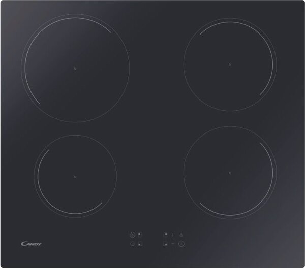 Candy Piano Cottura Induzione 4 Fuochi 59 cm Vetroceramica colore Nero - Idea KRCDJ642