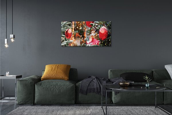 Foto quadro su tela Snow Christmas Tree Baules 100x50 cm