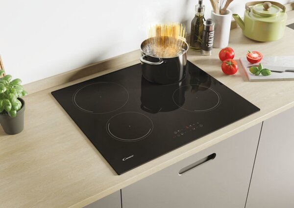 Candy Piano Cottura Induzione 4 Fuochi 59 cm Vetroceramica colore Nero - Idea KRCDJ642