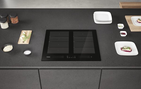 Haier Piano Cottura Induzione 4 Fuochi 60 cm colore Nero I-Move Serie 6 - HA2MTSJ68MC