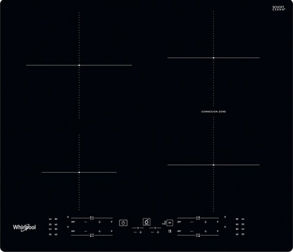 Whirlpool Piano Cottura Induzione 4 Fuochi 60 cm Zona cottura mista colore Nero - WB B8360 NE