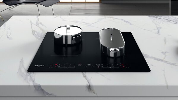 Whirlpool Piano Cottura Induzione 4 Fuochi 60 cm Zona cottura mista colore Nero - WB B8360 NE
