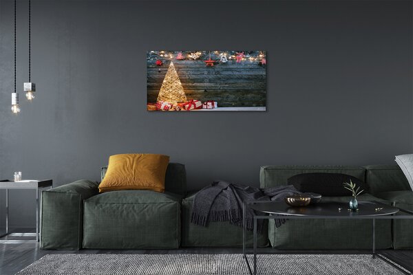Quadro su tela Decorazioni per regali dell'albero di Natale 100x50 cm