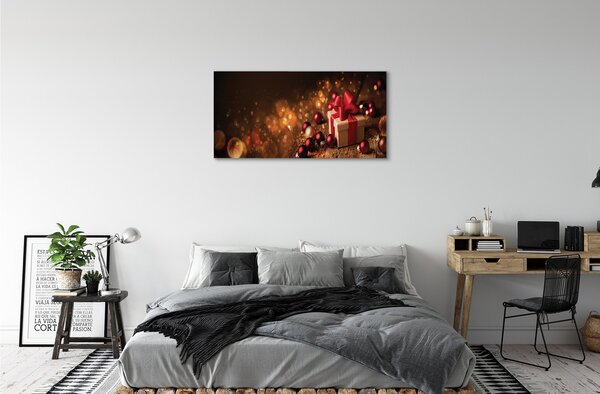 Quadro su tela Baubles Gift Board 100x50 cm