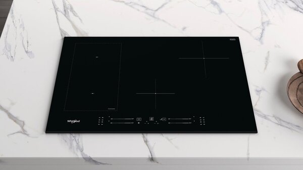 Whirlpool Piano Cottura Induzione 4 Fuochi da 80 cm in Vetroceramica colore Nero - WL S3377 BF