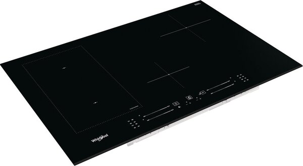 Whirlpool Piano Cottura Induzione 4 Fuochi da 80 cm in Vetroceramica colore Nero - WL S3377 BF