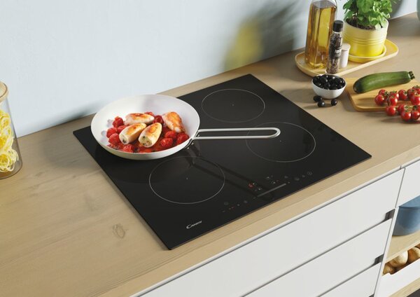 Candy Piano Cottura Induzione 4 Fuochi da Incasso 60 cm in Vetroceramica colore Nero - CIS642SCTT1