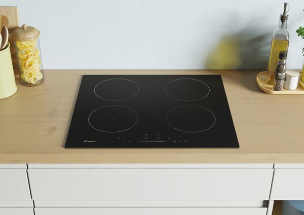 Candy Piano Cottura Induzione 4 Fuochi da Incasso 60 cm in Vetroceramica colore Nero - CIS642SCTT1