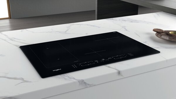 Whirlpool Piano Cottura Induzione 4 Fuochi FlexiCook 77 cm colore Nero - WLB2977NE