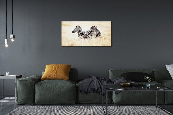 Quadro stampa su tela Zebry polo 100x50 cm