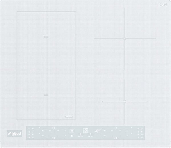 Whirlpool Piano Cottura Induzione 4 Fuochi Larghezza 59 cm FlexiCook in Vetroceramica colore Bianco - WL B4560 NE/W