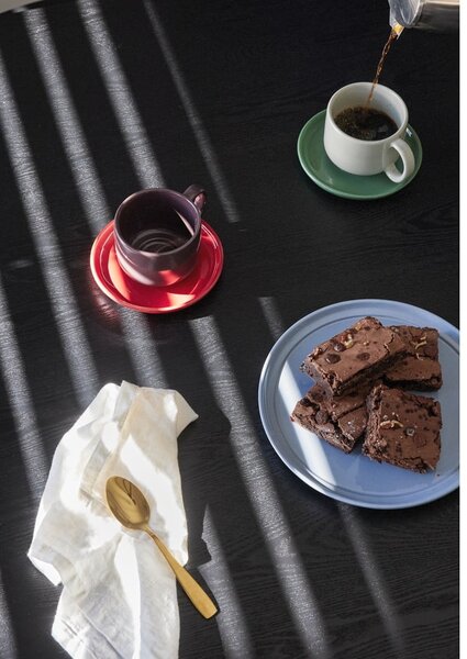 Tazza verde e crema in gres Amare - Hübsch