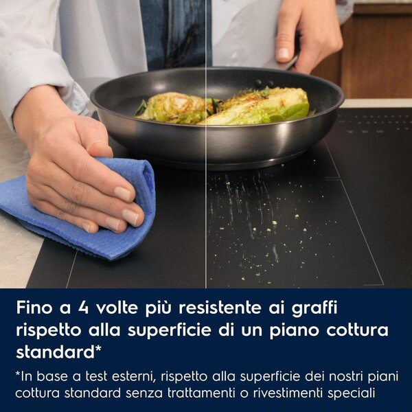 Electrolux Piano Cottura Induzione 4 Fuochi Larghezza 58 cm in Vetroceramica colore Nero - KIS62453IZ Serie 700 SenseBoil