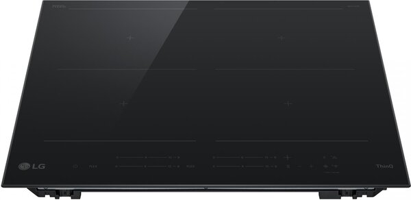 Lg Piano Cottura Induzione 4 Fuochi Larghezza 59 cm (2 Zone Flex) in Vetroceramica Wi-Fi colore Nero - CBIZ2437B