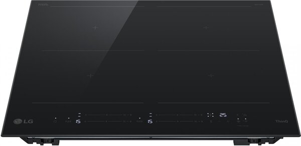 Lg Piano Cottura Induzione 4 Fuochi Larghezza 59 cm (2 Zone Flex) in Vetroceramica Wi-Fi colore Nero - CBIZ2437B