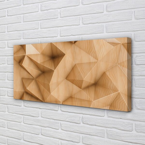Quadro su tela Legno a mosaico 100x50 cm