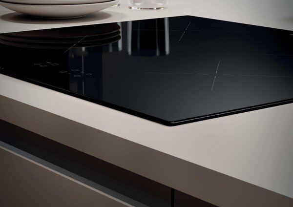 Hoover Piano Cottura Induzione 4 Fuochi Larghezza 59 cm in Vetroceramica colore Nero - HI642C/E1 H-HOB 300 INDUCTION