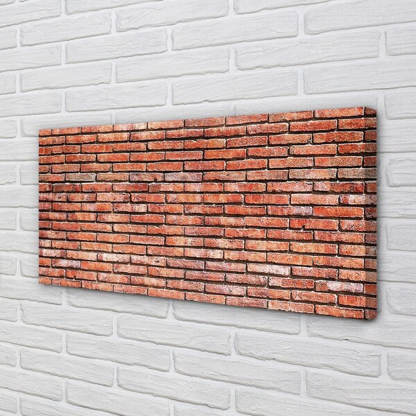 Quadro su tela Vintage muro di mattoni 100x50 cm