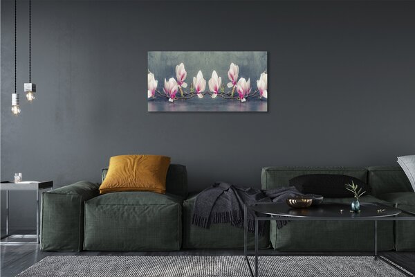 Foto quadro su tela Ramo magnolia 100x50 cm