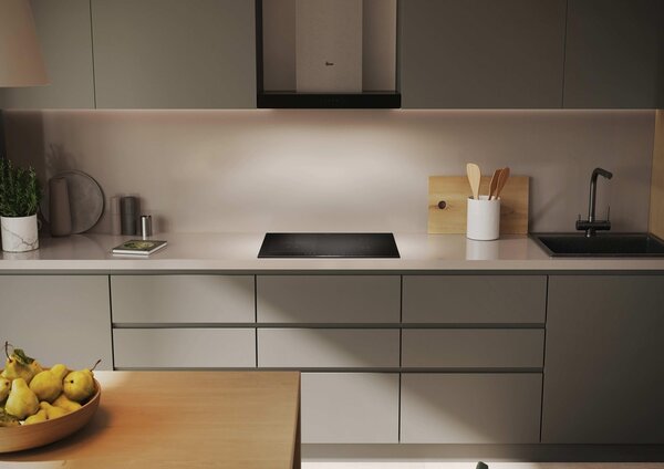 Hoover Piano Cottura Induzione 4 Fuochi Larghezza 59 cm in Vetroceramica colore Nero - HIF64DCS Collection 5